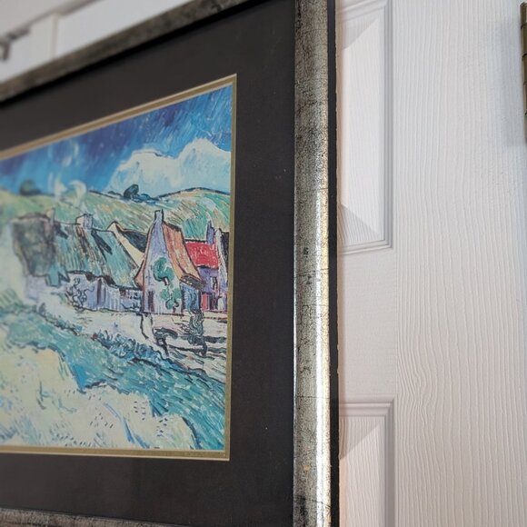 Van Gogh: Thatched Cottages at Cordeville - Framed Print (21.5"w / 17.5"h) - Picture 8 of 8